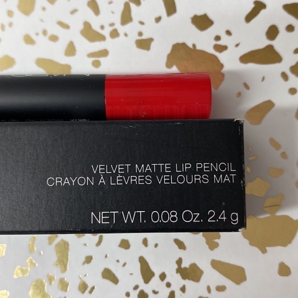 NARS Velvet Matte Lip Pencil in “Famous Red” #2489 Net wt. 0.08oz. NWT - Picture 2 of 7